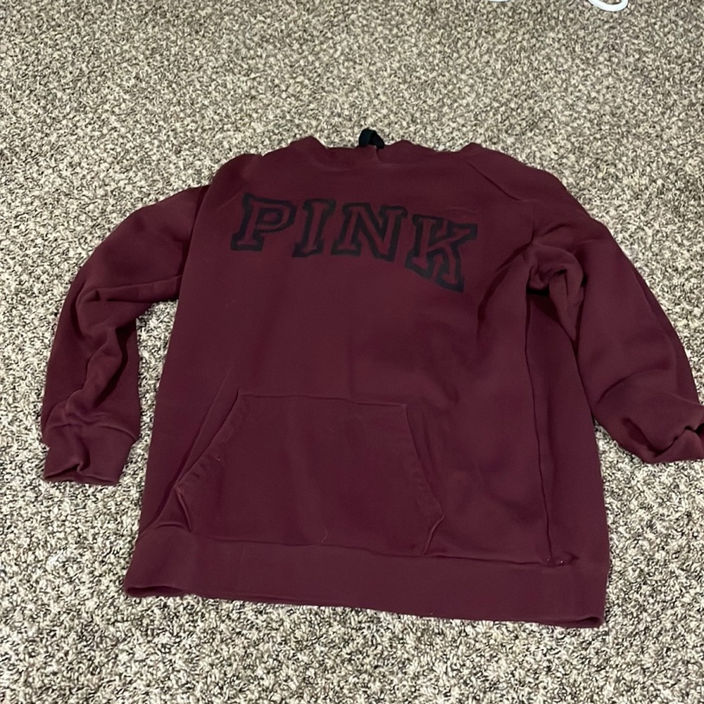 pink hoodie